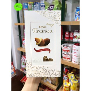 Socola trắng hạnh nhân phủ Tiramisu 180g Beryls của Malaysia