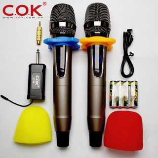 Micro không dây COK ST-08 (100 kênh UHF) CHÍNH HÃNG - BH 12 tháng - Micro Chuyên Dành Cho Mọi Loa Kéo Và Âm Ly