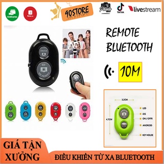 Nút Bấm Remote Bluetooth Điều Khiển Từ Xa Cho Điện Thoại IOS Chụp Hình, Quay Phim, Livestream