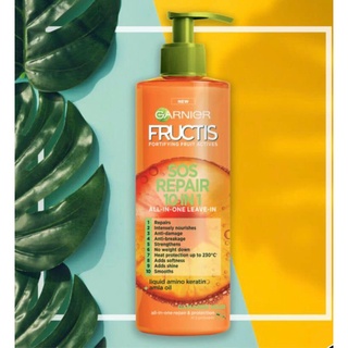 DẦU DƯỠNG PHỤC HỒI TÓC HƯ TỔN SOS HAIR SAVER 10IN1 GARNIER 400ML CHÍNH HÃNG - 9756