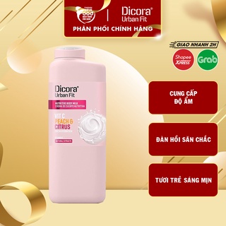 [400ml] Sữa Dưỡng Thể Hương Cam Quýt Và Đào Dicora Urban Fit Body Milk Vitamin C Citrics &amp; Peach