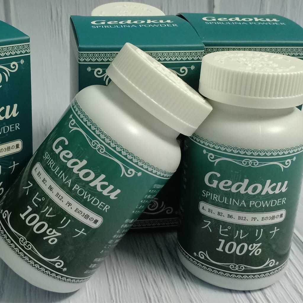 Tảo xoắn Gedoku thải độc Nhật Bản dùng trong spa 100g