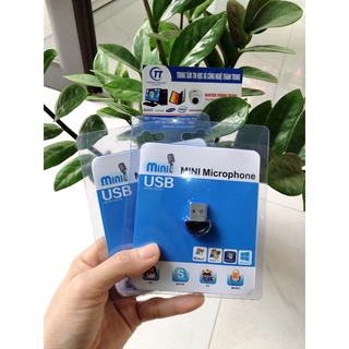Microphone Mini USB 2.0 siêu nhỏ chuyển đổi âm thanh cho laptop / PC / máy tính bảng