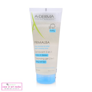 Gel tắm gội cho trẻ sơ sinh và trẻ nhỏ A-Derma Primalba Cleansing Gel 2 in 1 200ml
