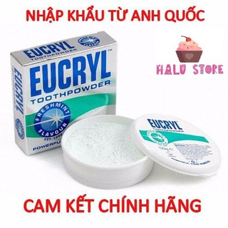 [CHÍNH HÃNG] Bột tẩy trắng răng cấp tốc từ EUCRYL hộp 50g - Anh Quốc