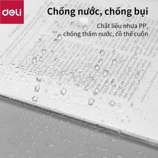 Túi cúc trong suốt đựng tài liệu Deli - có khuy clear bag khổ A4 - 1 chiếc - EF11312 [Deli]