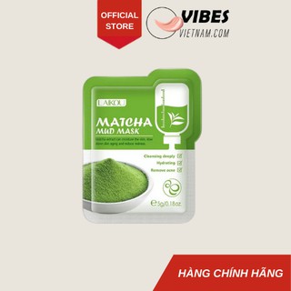 [ Gói mini ] Mặt nạ Bùn trà xanh dưỡng da matcha Laikou mud mask 5g - vibesvietnam