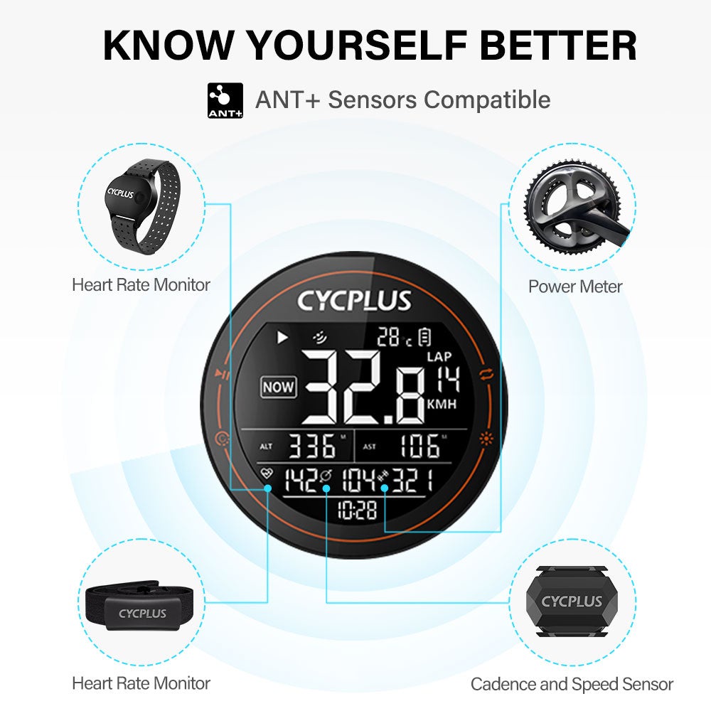 Đồng Hồ Tốc Độ Xe Đạp GPS Cycplus M2 / M1