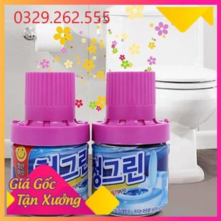 (Sale Khủng)  Lọ Thả bồn cầu Hàn Quốc Cao Cấp Có Nắp Bạc Giữ Mùi Thơm Lâu