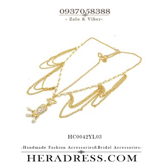 Phụ kiện tóc Ấn Độ Delicate Head Chains HC0042YL03
