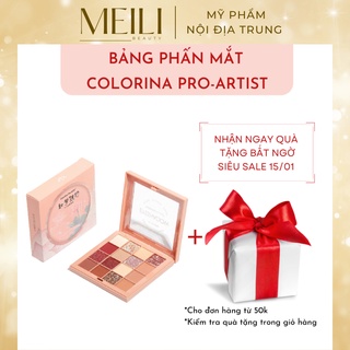 Bảng Phấn Mắt Trang Điểm Colorina Pro-Artist 16 Ô Màu Sắc Long Lanh Quyến Rũ Chính Hãng Nội Địa Trung - Meili Beauty