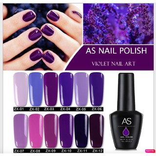 Sơn Gel AS Màu Tím Mã ZX 15ml Chính Hãng