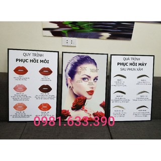 GIÁ XƯỞNG: BỘ 3 TRANH PHUN XĂM, TRANH SPA, TRANH TRANG TRÍ NHÀ CỬA (KT: 40*60*3)