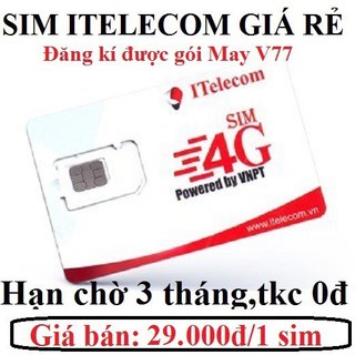 [Mã ELHA9 giảm 15% đơn 50K] Combo 10 sim I - telecom đông dương tkc 0đ