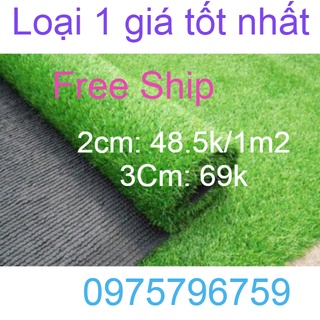 Thảm Cỏ Nhân Tạo trang trí trải sân vườn Hàng chuẩn 1,5cm, 2cm, 3cmm loại đẹp cắt theo yêu cầu