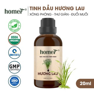 Tinh dầu Hương Lau Ấn Homer 20ml/100ml - Vetiver Essential Oil - đạt chuẩn chất lượng kiểm định