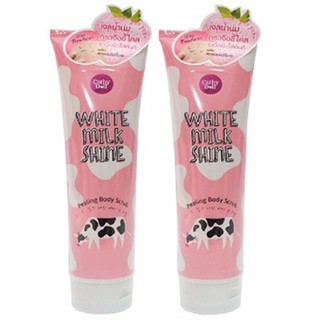 Tẩy Tế Bào Chết Toàn Thân Sữa Bò Cathy Doll White Milk Shine‎ Peeling Body Scrub Chính hãng Thái Lan 320ml