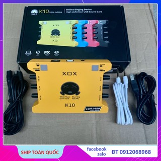 SOUNDCARD XOX K10 (10th) Jubilee - Phiên Bản Giới Hạn Kỷ Niệm 10 Năm XOX - K10 2020 Phiên Bản Quốc Tế ( Ảnh Thật )