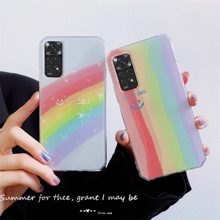 Ốp Điện Thoại Mềm Họa Tiết Cầu Vồng Cho Xiaomi 11 Lite 11T Redmi Note 11 11s 10 10s 8 9 9s K40 Pro Max Poco F3 M4 Pro 5G