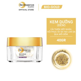 Kem dưỡng da ngăn ngừa lão hóa ban đêm Bio-Essence Bio-Gold Bio-Essence Gold Night Cream chiết xuất vàng 24k 40g