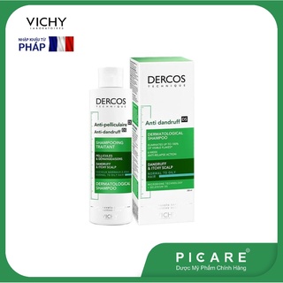 Dầu gội giảm gàu cho da đầu dầu ngứa Vichy Dercos Anti - Pelliculaire Shampooing Traitant 200ml