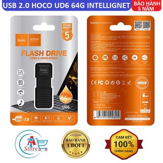 USB Hoco UD6 Intelligent 64G 2.0 Chính Hãng - BH 5 Năm