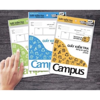Giấy kiểm tra cấp 2 campus các loại