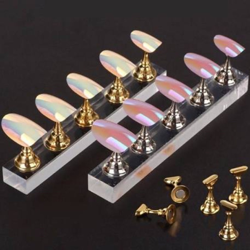 Đế vàng nam châm hình quân cờ tập sơn vẽ móng làm nail box siêu xinh ngành nail