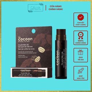 Cà phê Đắk Lắk Làm Sạch Da Chết Môi Cocoon Giúp Hồng Môi, Sạch Da Chết, Tẩy Da Chết Môi Cocoon
