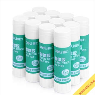 Keo khô Deli cao cấp dạng thỏi keo dán sticker K45 giấy thủ công mỹ thuật 7102