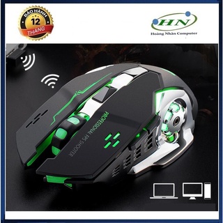 Chuột không dây game pin sạc BM100 Led 7 màu