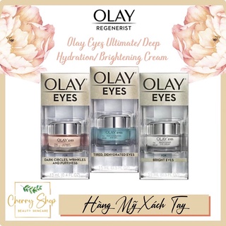 [Hàng USA] Kem dưỡng vùng mắt nhạy cảm Olay Ultimate Eye Cream/Deep Hydrating Eye Gel/Brightening Eye Cream(15ml)