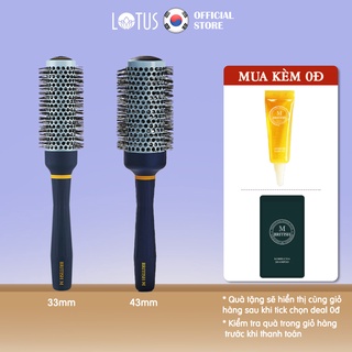Lược tròn tạo phồng, sấy tạo kiểu cao cấp Hàn Quốc cho nam nữ BRITISH M Hot Curling Ceramic Brush