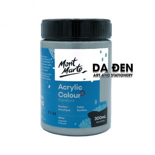 [DA ĐEN] Màu Mont Marte Signature Acrylic Colour 300ml (10.1-oz) - Silver