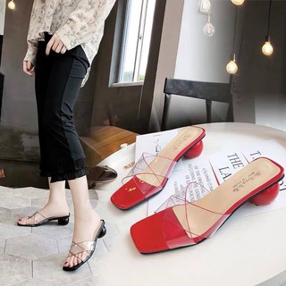 Dép nữ quai trong đan chéo gót tròn siêu đẹp fullbox (kèm 3 ảnh thật cuối)