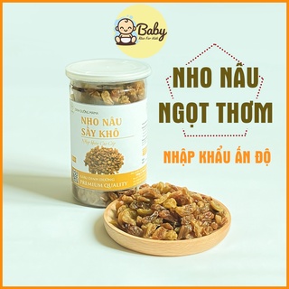 Nho Khô Mama Nâu Nhập Khẩu Ấn Độ 500G Nho Sấy Khô Không Đường Đồ Ăn Vặt Mẹ Bầu Ăn Kiêng Giảm Cân BabyRice 114