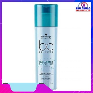 DẦU XẢ SCHWARZKOPF BC BONACURE HUALURON MOISTURE KICK 200ml