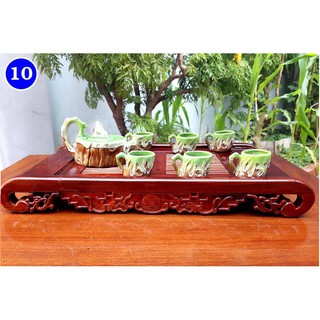 Khay trà uống nước bằng gỗ hương cao cấp