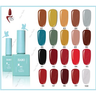Sơn Móng Tay Habo, sơn gel hàn quốc 15ml chính hãng nhiều màu (81-100)