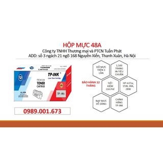[FREESHIP TOÀN QUỐC] Hộp mực 48A cho máy in HP M15a, M15w, M28a, M28w,...