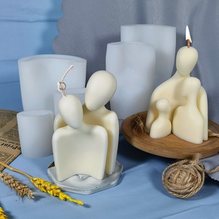 Khuôn Silicon Tạo Hình Đôi Làm Nến Thơm Nghệ Thuật Handmade
