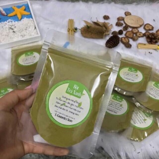 100gram bột trà xanh nguyên chất hanmade đắp mặt