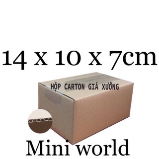 [set 10cái] Hộp Carton kích thước 14x10x7cm 14x10x7 . Hộp giấy đóng gói Ship hàng.