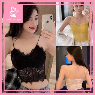 Áo Bra ren dáng lỡ kèm mút ngực dây bún sexy, tôn dáng cho nàng