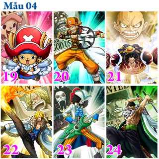 Poster / Tranh dán tường anime one piece - Luffy (đủ các nhân vật)