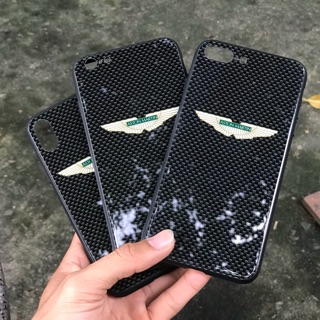 Ốp  in caro logo benly lưng kính cường lực