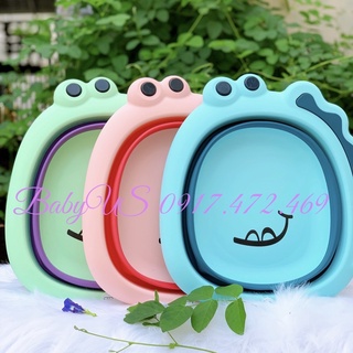 CHẬU RỬA MẶT GẤP GỌN MẪU ỐC SÊN XINH XẮN