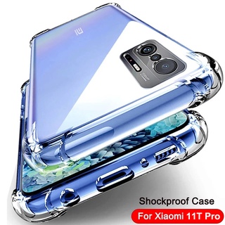 Ốp điện thoại silicon mềm trong suốt chống sốc cho Xiaomi 11T Pro Xiaomi POCO X3 Pro NFC M3 F3 Redmi Note 10 9T 9s 9 Pro Max