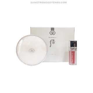Set Phấn Nước Dưỡng Trắng Da Whoo Radiant White Moisture Cushion Foundation Special Set