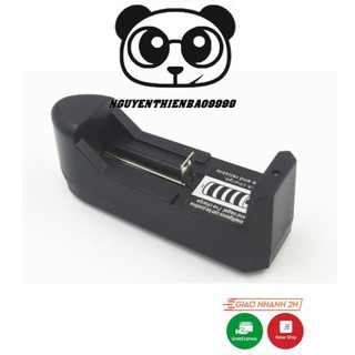 Sạc đơn pin li-ion 18650 16340 14500 cho đèn pin siêu sáng, quạt mini 3 tốc độ, vape..